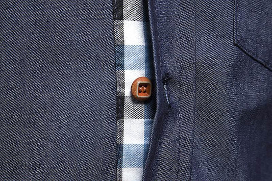 Men's Casual Denim Long-sleeved Shirt - MYLUXURY LANE ENTERPRISE