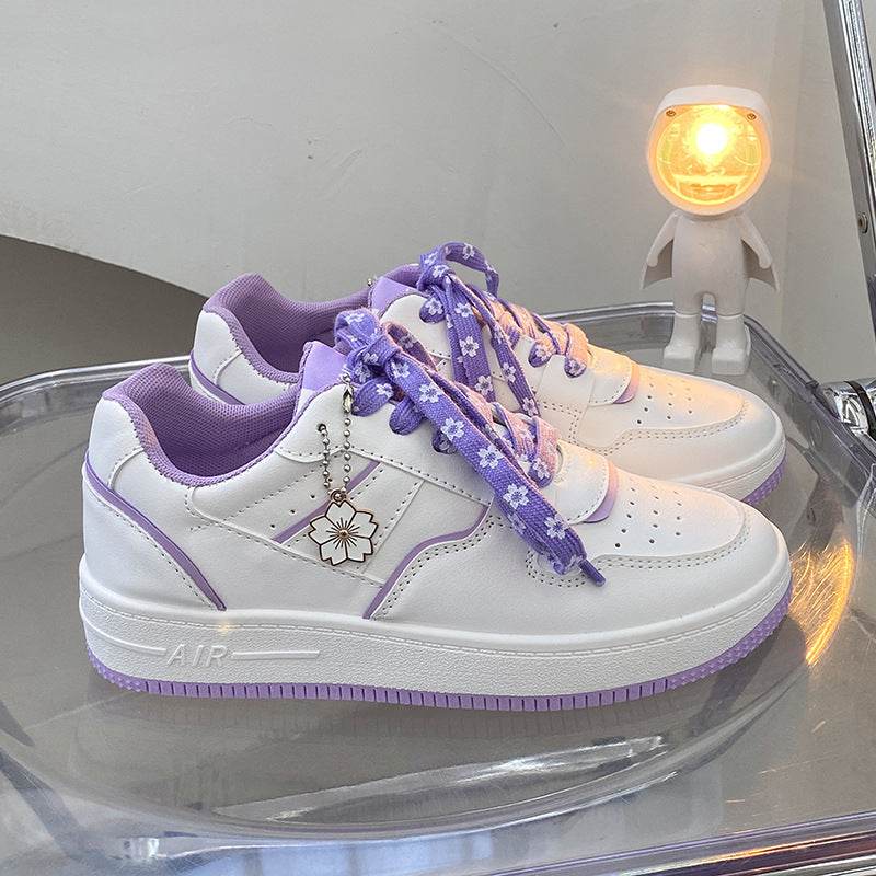 Trendy Student Macaron Girl Cute White Shoes - MYLUXURY LANE ENTERPRISE
