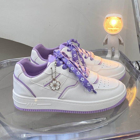 Trendy Student Macaron Girl Cute White Shoes - MYLUXURY LANE ENTERPRISE
