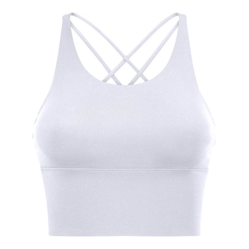 High Strength Push Up Yoga Bra Spaghetti Strap Cross Beauty Back Workout Exercise Underwear - MYLUXURY LANE ENTERPRISE