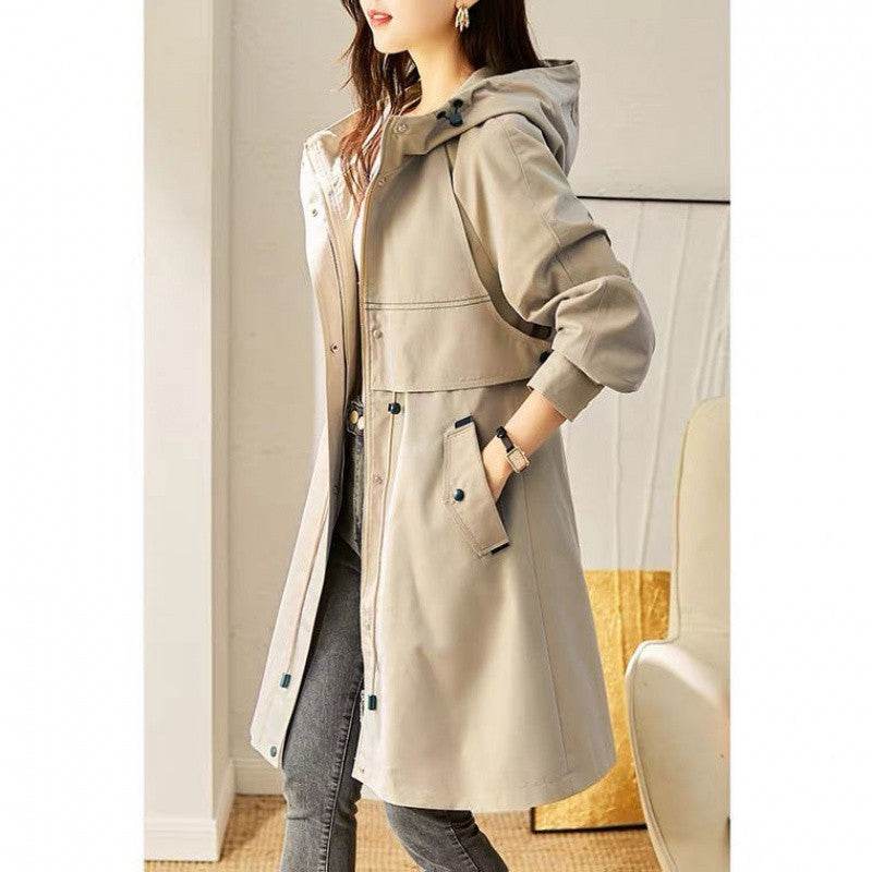 Women's Spring And Autumn Windbreaker Korean Fashion Overcoat - MYLUXURY LANE ENTERPRISE