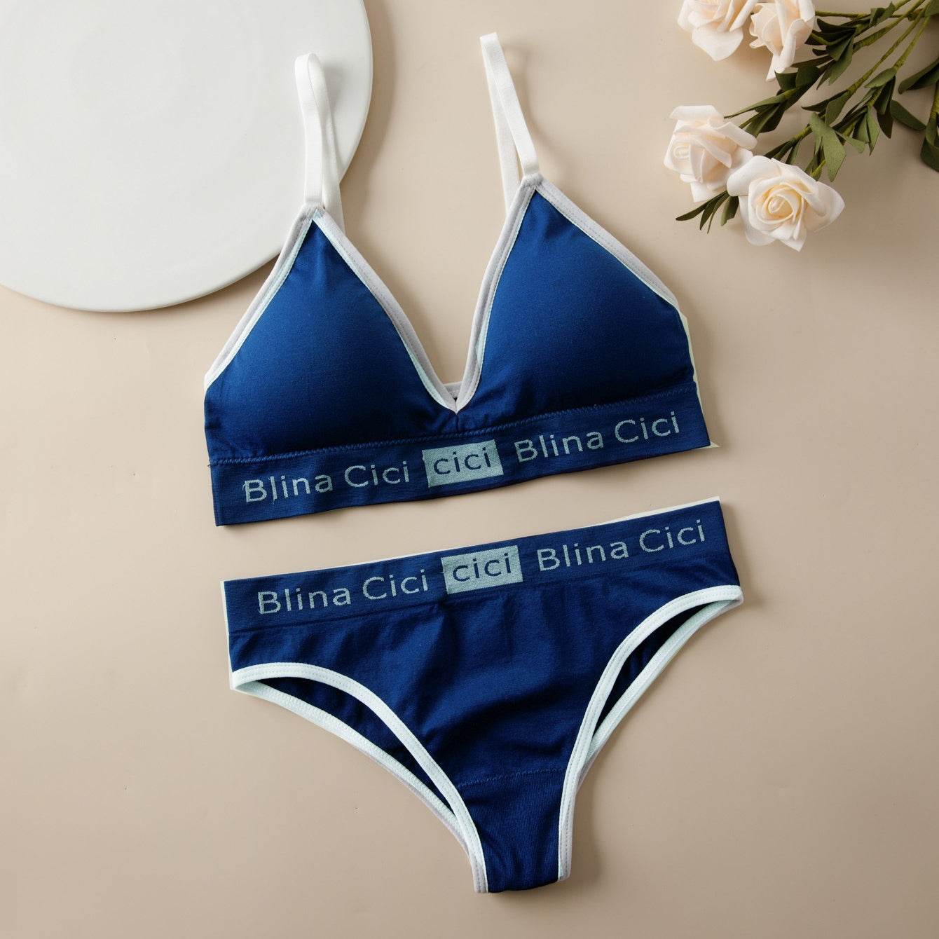 Female Letter Three-point Split Swimsuit - MYLUXURY LANE ENTERPRISE