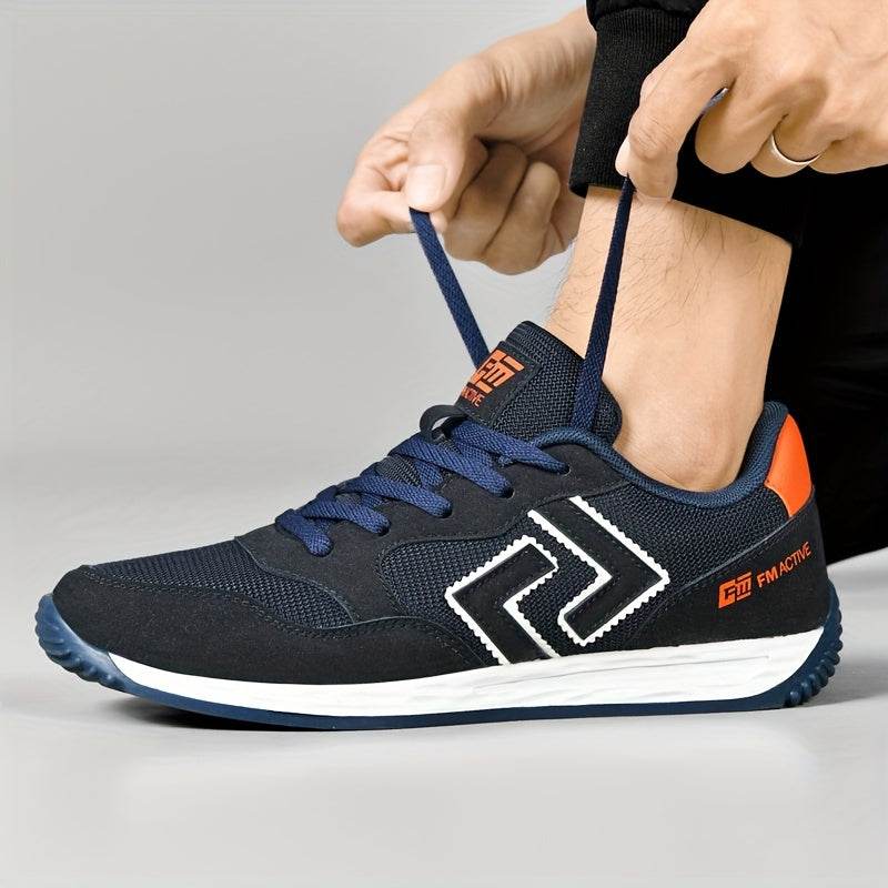 Men's Stylish Casual Sneakers - Breathable, Non-Slip Rubber Sole Shoes For All Seasons - MYLUXURY LANE ENTERPRISE