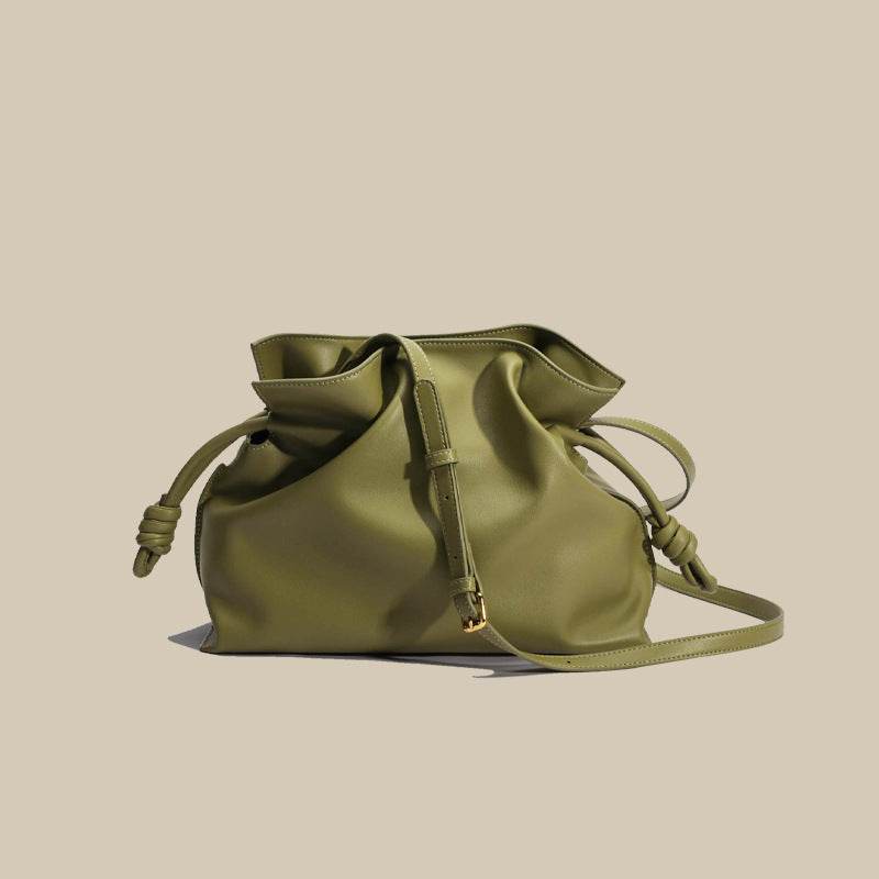 Fashion Pleated Cowhide Lucky Bag Women - MYLUXURY LANE ENTERPRISE