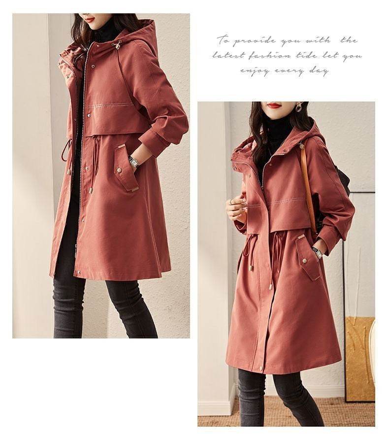Women's Spring And Autumn Windbreaker Korean Fashion Overcoat - MYLUXURY LANE ENTERPRISE