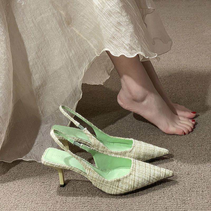 Stiletto Pointed High Heel Sandals Fairy Style French Style Temperament - MYLUXURY LANE ENTERPRISE
