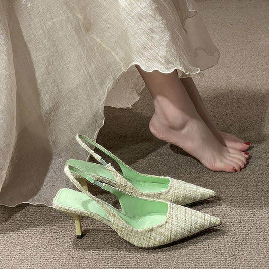 Stiletto Pointed High Heel Sandals Fairy Style French Style Temperament - MYLUXURY LANE ENTERPRISE