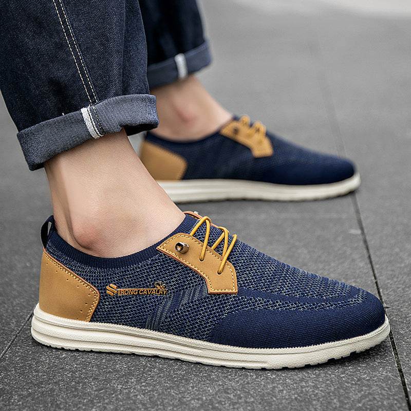 Casual Slip-on Mesh Shoes Lightweight Breathable Loafers Men Walking Running Sports Shoes - MYLUXURY LANE ENTERPRISE