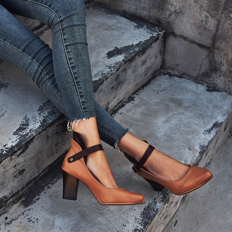 Chunky Heel High Heel Women's Sandals - MYLUXURY LANE ENTERPRISE