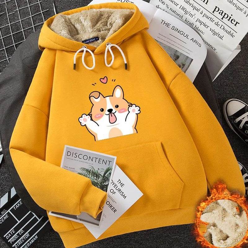 Cashmere Hoodie Women's Fleece-lined Thickened - MYLUXURY LANE ENTERPRISE