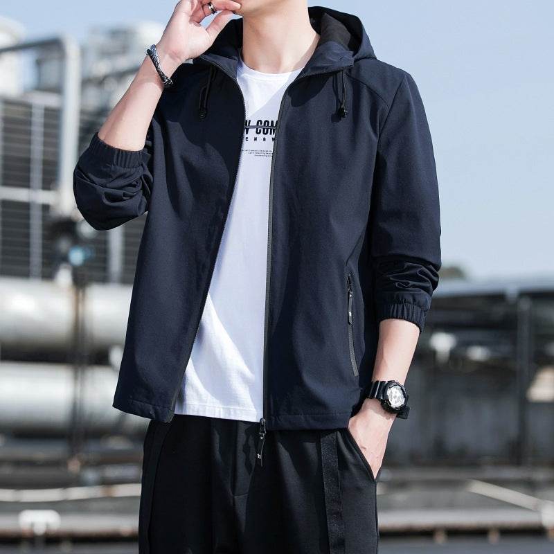 Fall Men's Hooded Jacket Casual Men's Tops Workwear - MYLUXURY LANE ENTERPRISE