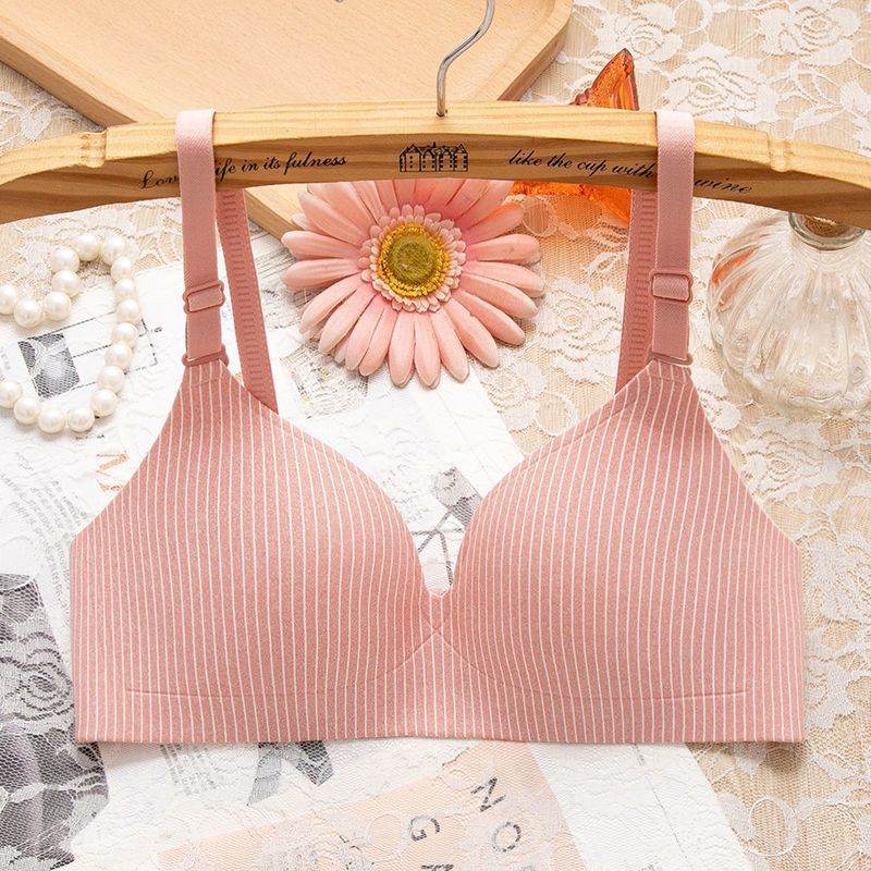 Non-wired Bra One-piece Seamless Gather Small Bra - MYLUXURY LANE ENTERPRISE