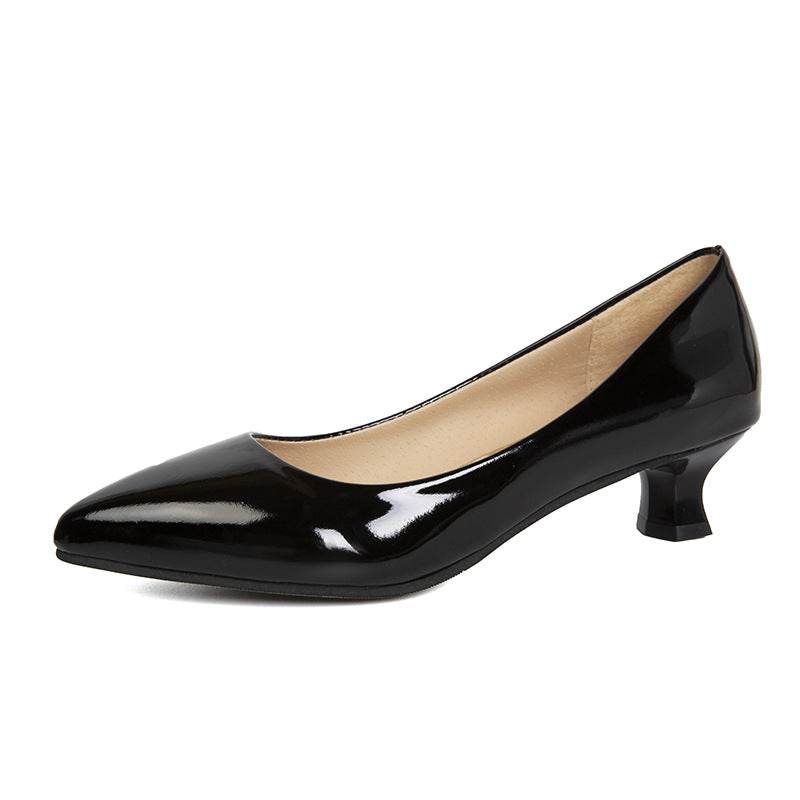 Women's Black Formal Wear Professional Leather Shoes - MYLUXURY LANE ENTERPRISE
