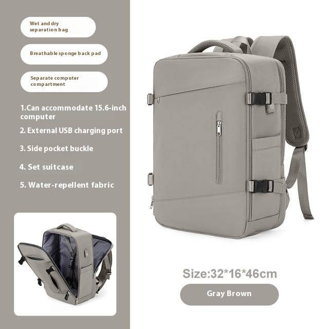 Scalable New Business Travel Large Capacity Computer Schoolbag Women - MYLUXURY LANE ENTERPRISE