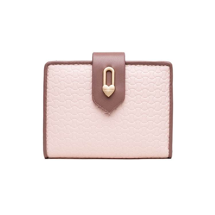 Women's Fashion Zipper Buckle Clash Color Money Clip - MYLUXURY LANE ENTERPRISE
