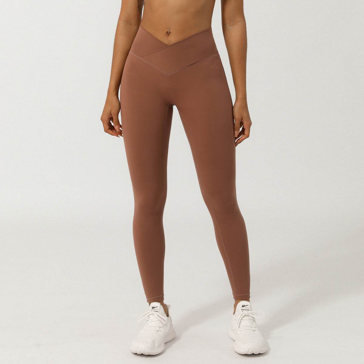 Nude Feel Cross V-shaped Quick-drying Sports Trousers - MYLUXURY LANE ENTERPRISE