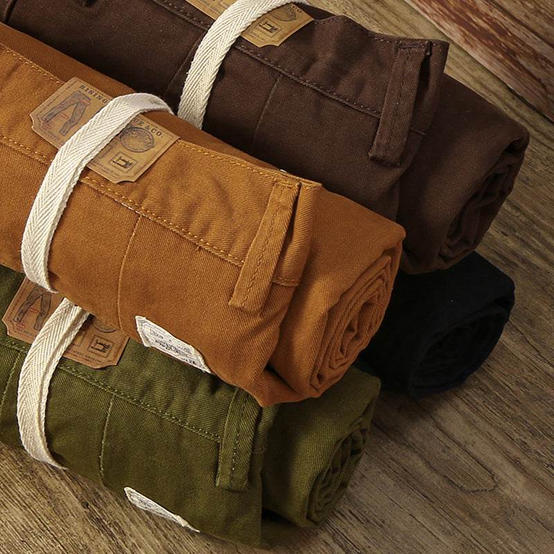 Autumn Cotton Straight Cargo Pants Men's - MYLUXURY LANE ENTERPRISE