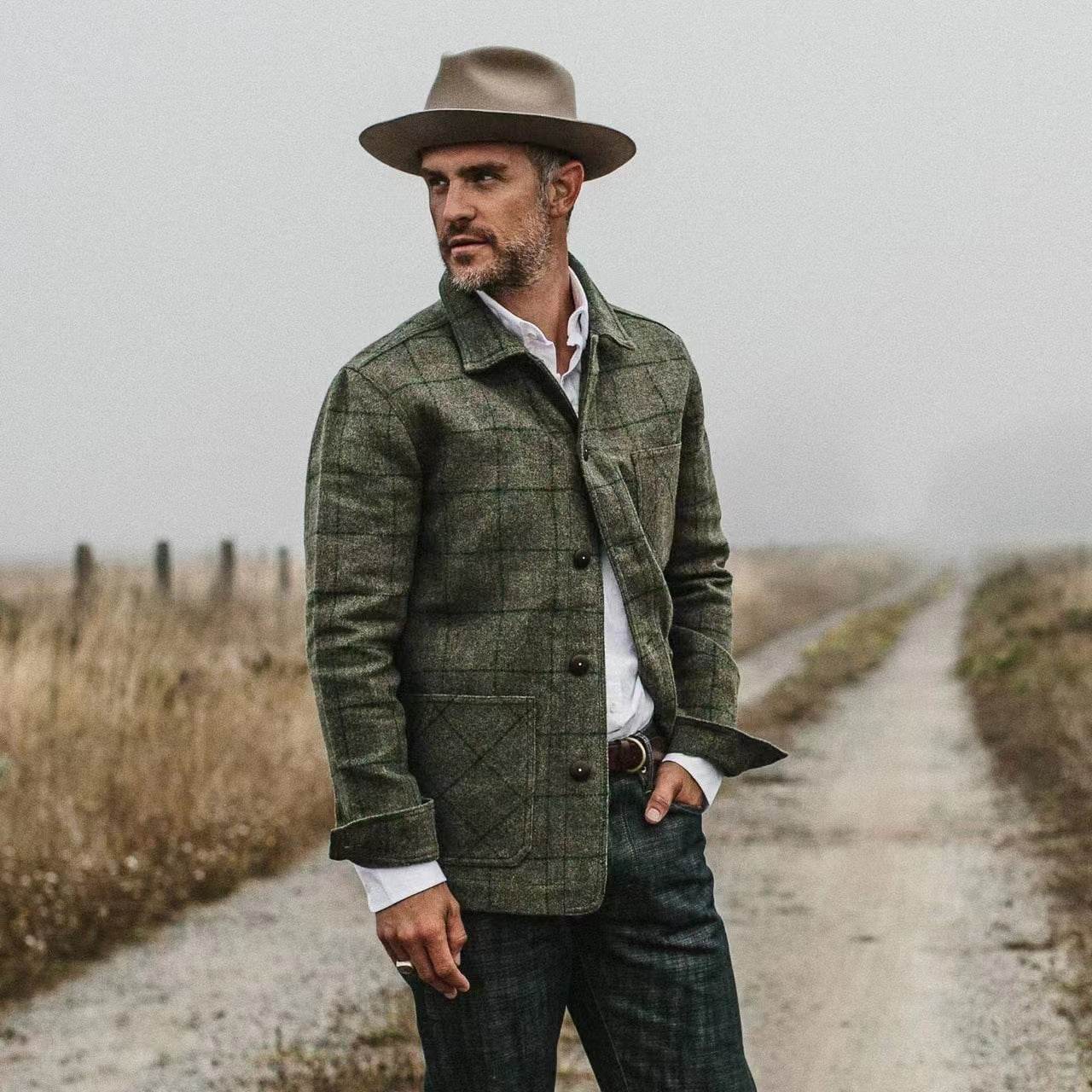 European And American Style Men's Clothing Woolen Coat - MYLUXURY LANE ENTERPRISE