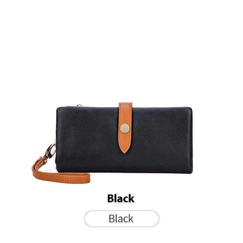 Women's Wallet Contrast Color Hasp Long Zipper Multi-functional Simple Fashion Clutch - MYLUXURY LANE ENTERPRISE