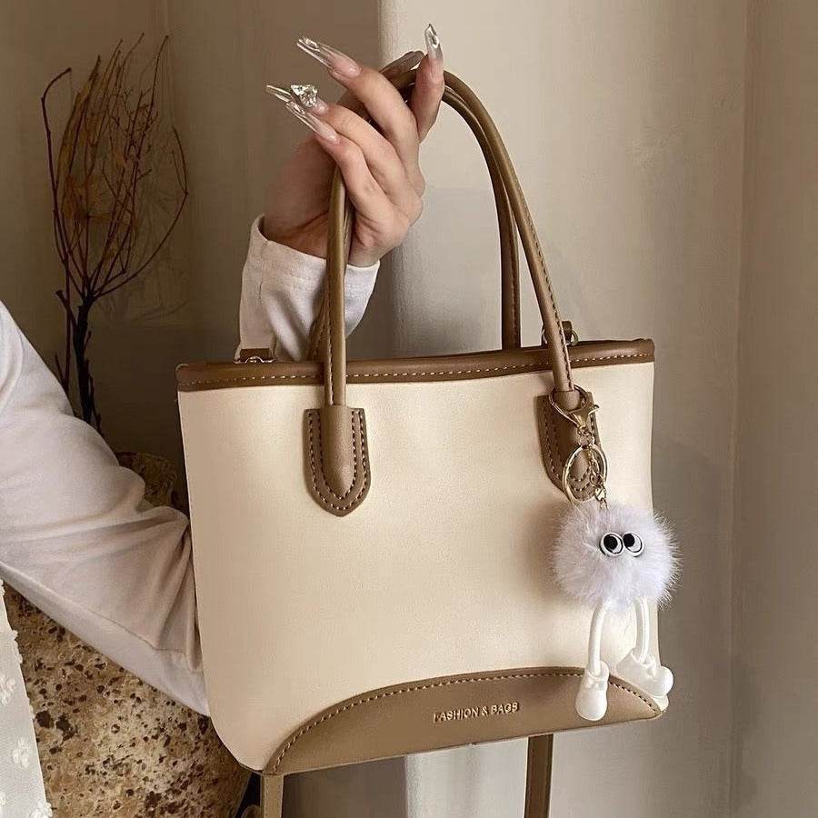 High-grade Contrast Color Messenger Bag Fashion Portable - MYLUXURY LANE ENTERPRISE