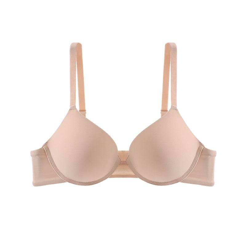 Glossy Push-up Large Bra Soft Steel Ring Adjustable Bra - MYLUXURY LANE ENTERPRISE