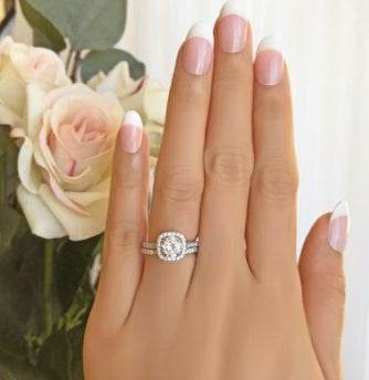 Couple Rings Wedding Engagement Rings Fashion Ladies Inlaid Diamond Rings - MYLUXURY LANE ENTERPRISE