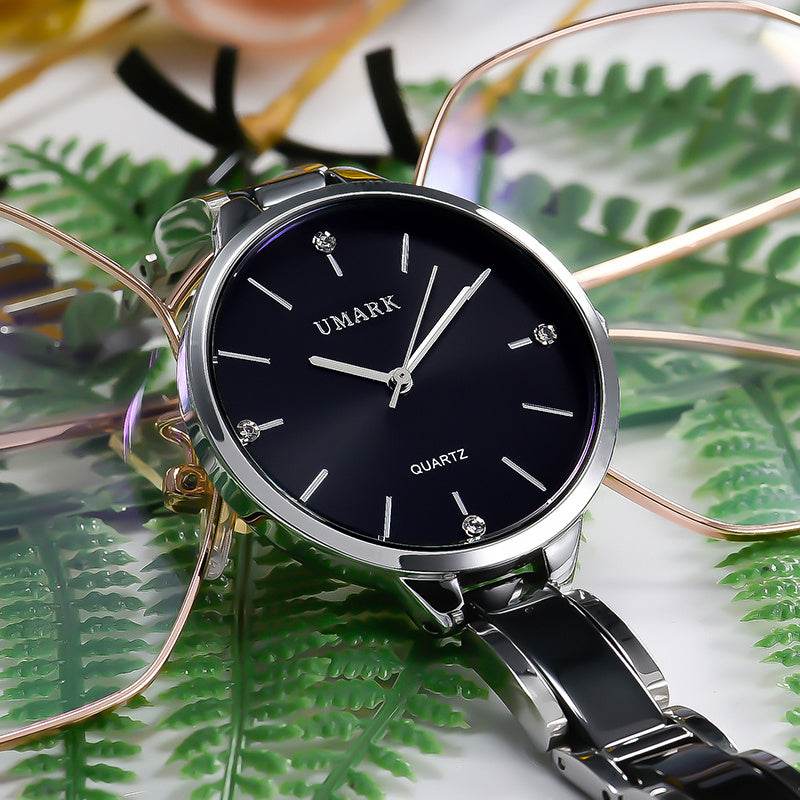Ladies Ceramic Diamonds Waterproof Quartz Watch - MYLUXURY LANE ENTERPRISE