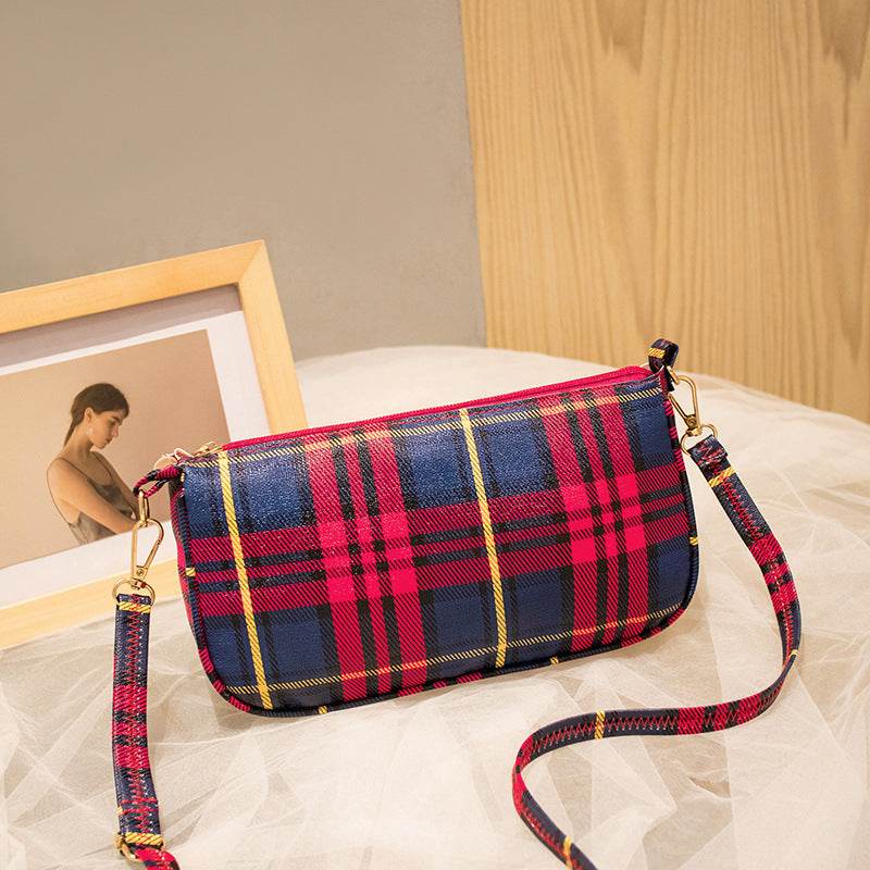 Women's Plaid Fashion Large Capacity Shoulder Bag - MYLUXURY LANE ENTERPRISE