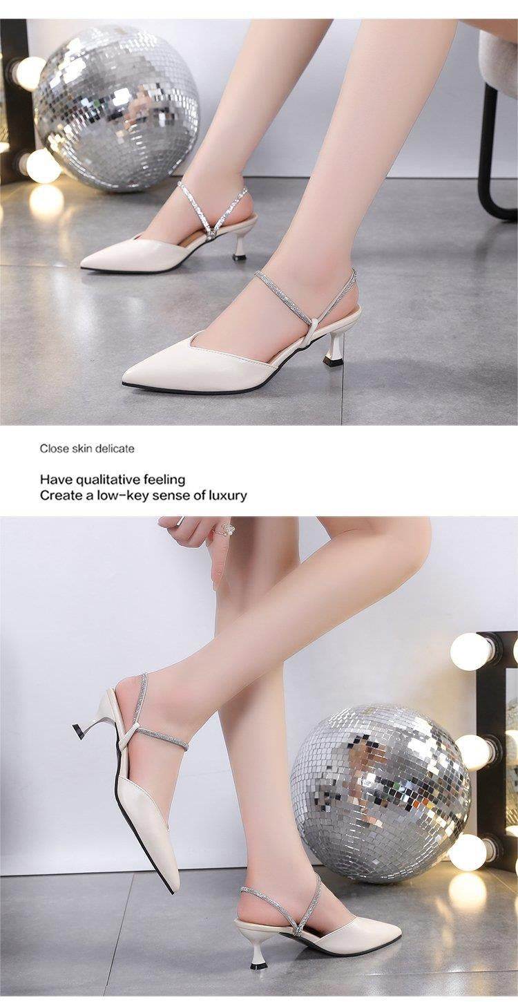 Closed Toe Half Slippers Women's Summer Wear Pointed Toe - MYLUXURY LANE ENTERPRISE