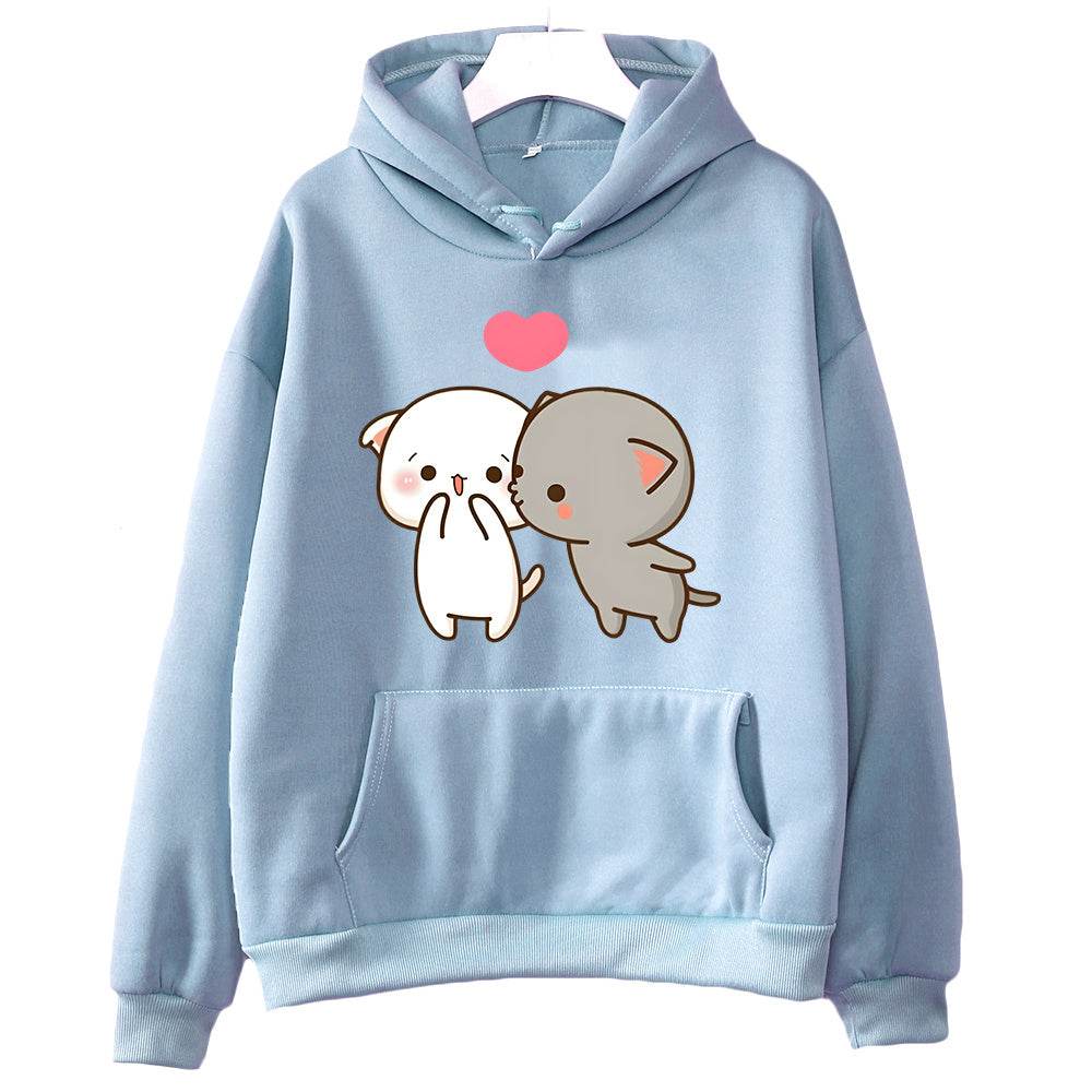 New Printed Pocket Drawstring Hoodie - MYLUXURY LANE ENTERPRISE
