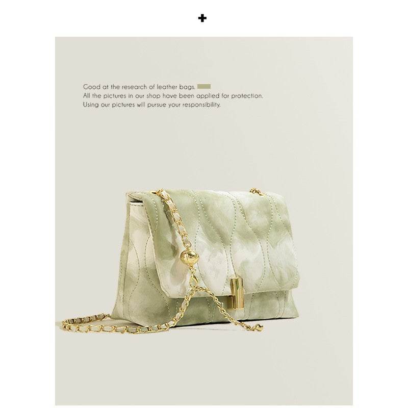 Texture Chain Crossbody Shoulder Small Square Bag - MYLUXURY LANE ENTERPRISE