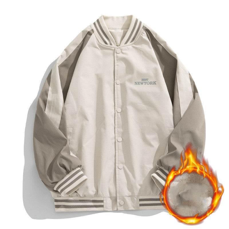 Contrast Color Design Baseball Jacket Trend - MYLUXURY LANE ENTERPRISE