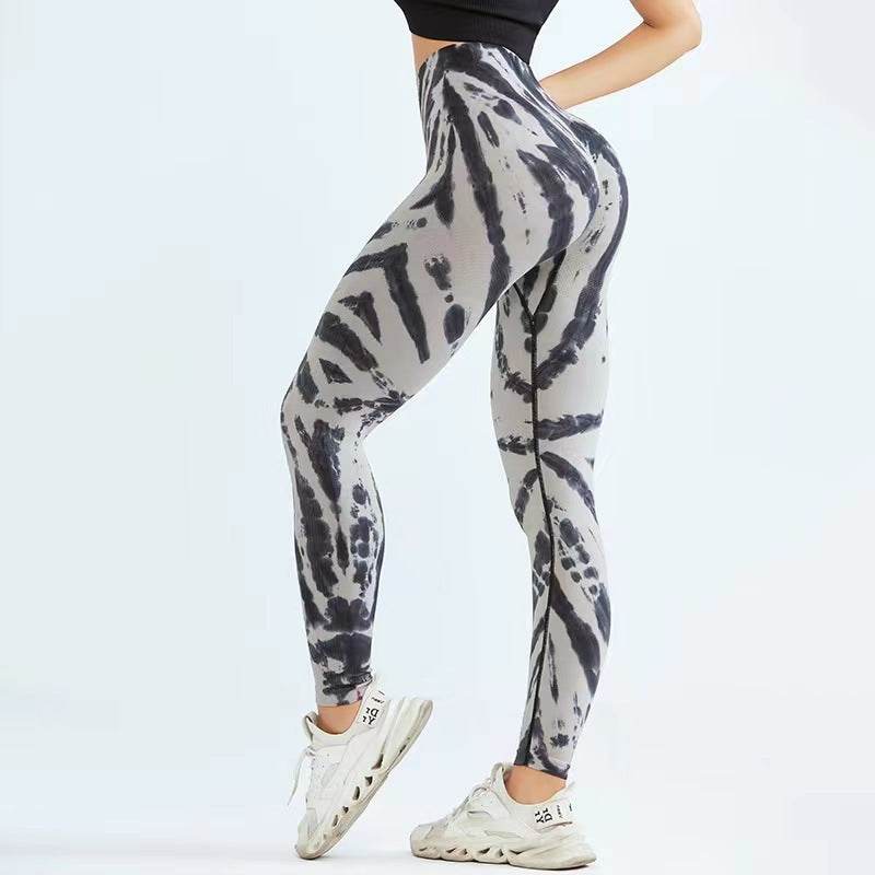 Women's Seamless Tie-dye Print Yoga Pants - MYLUXURY LANE ENTERPRISE