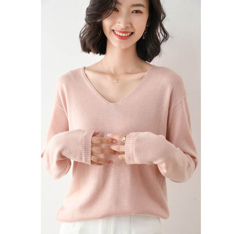 Korean Style Loose Inner Sweater Women All-match Bottoming Shirt - MYLUXURY LANE ENTERPRISE
