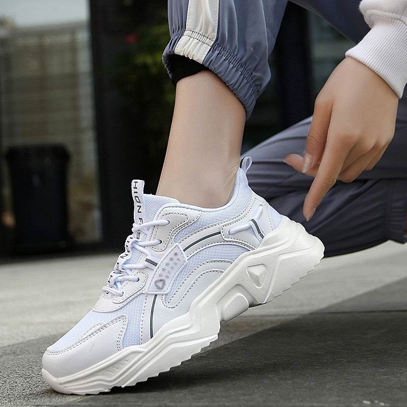 Spring And Summer Casual Thick-soled Sports Shoes Net Red Trendy Shoes White Shoes Women - MYLUXURY LANE ENTERPRISE