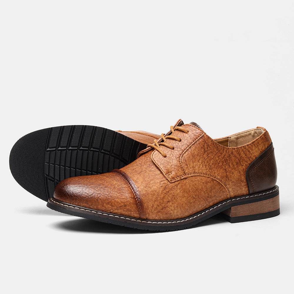 Business Formal Wear Cross-border Plus Size Retro Summer Men's Fashion Leather Shoes - MYLUXURY LANE ENTERPRISE