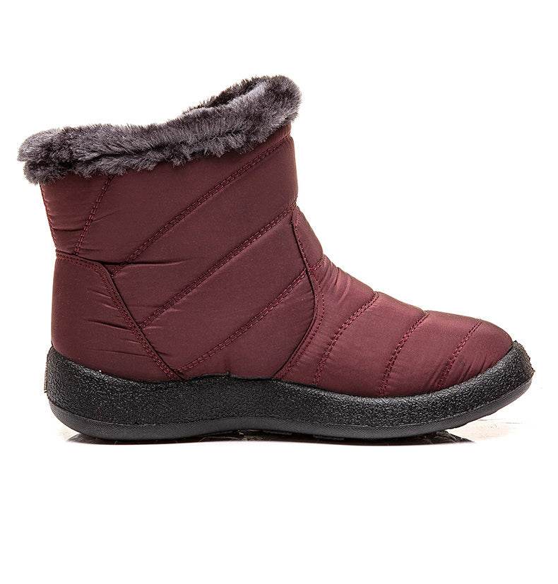 Waterproof Snow Boots Plush Warm Winter Shoes Casual Lightweight Ankle Boots - MYLUXURY LANE ENTERPRISE