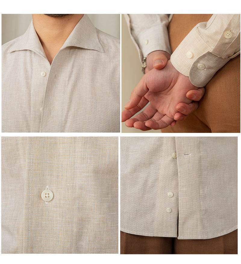 Men's Casual Breathable Cotton And Linen Shirt - MYLUXURY LANE ENTERPRISE