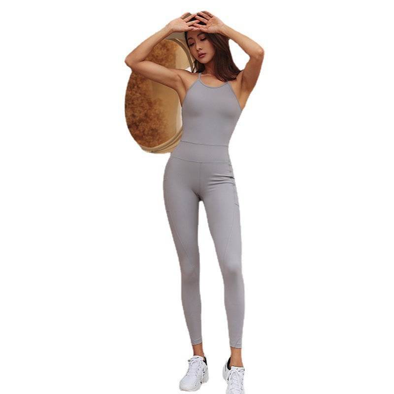 Beautiful Back Temperament One Piece Aerial Yoga Clothes - MYLUXURY LANE ENTERPRISE