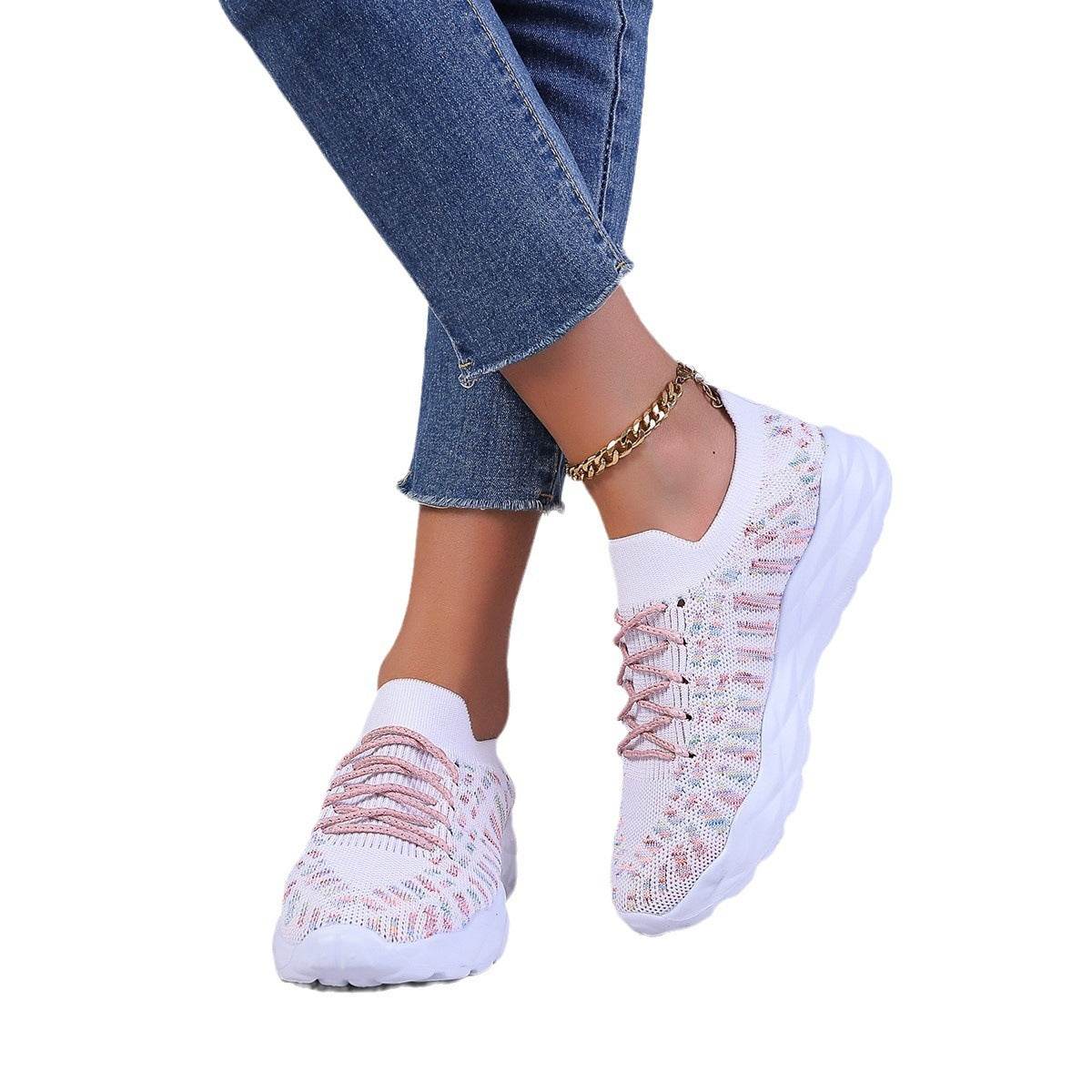 Summer New Fashion Sports And Leisure Flying Woven Large Size Women's Pumps - MYLUXURY LANE ENTERPRISE