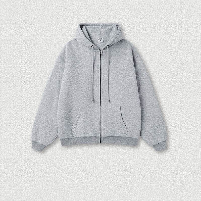 Men's Fashion Solid Color Zipper Sweater Jacket - MYLUXURY LANE ENTERPRISE