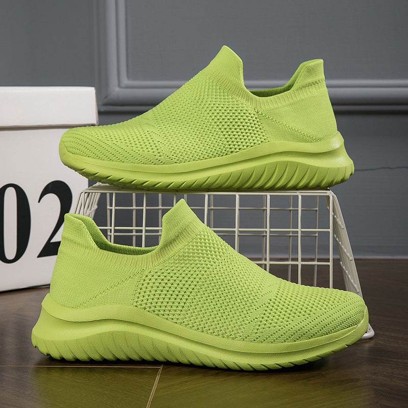 Flying Woven Women's Shoes Mesh Shoes Plus Size Casual Mesh Sneaker - MYLUXURY LANE ENTERPRISE