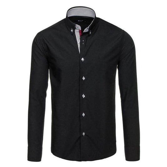 Men's Long-sleeved Shirt Fashion - MYLUXURY LANE ENTERPRISE