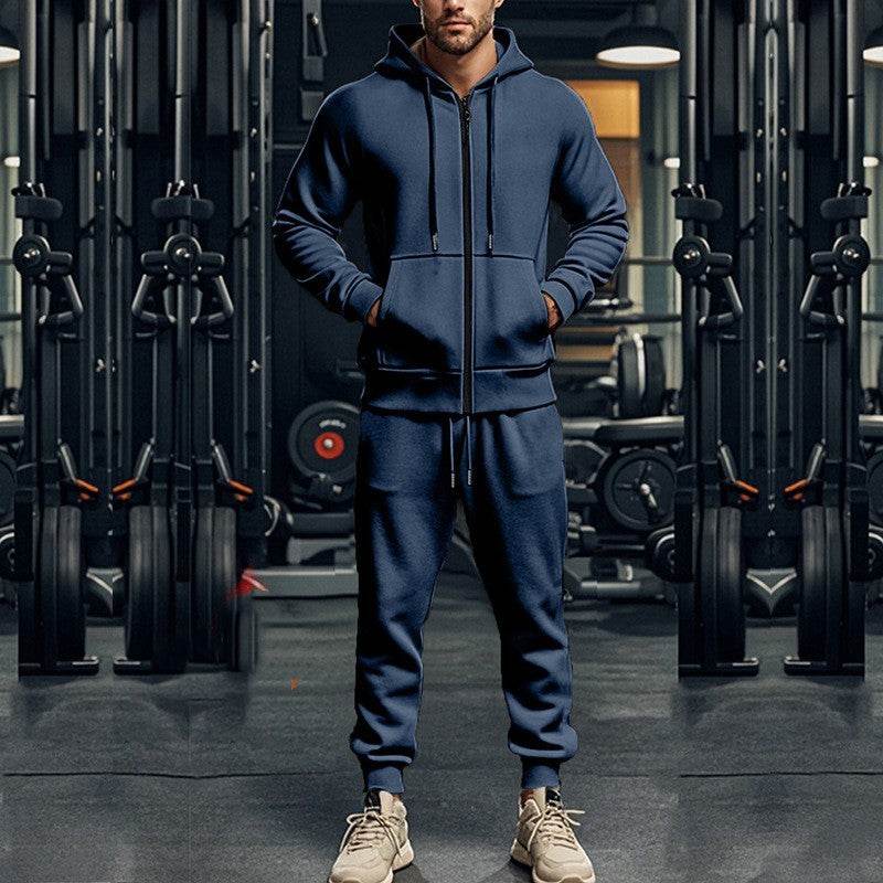 Casual Suit Fleece Warm Two-piece Set - MYLUXURY LANE ENTERPRISE