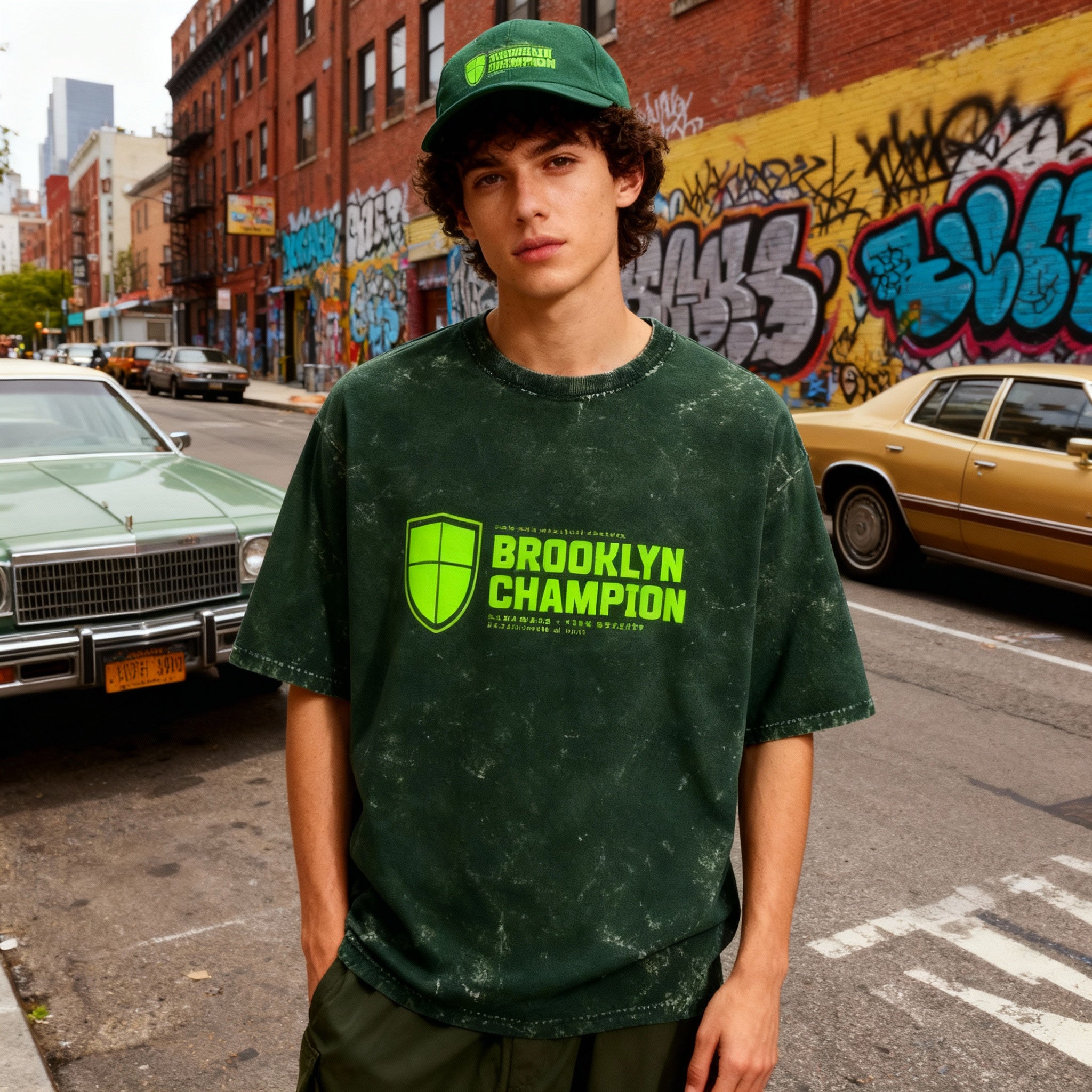 Unisex Acid Washed Oversized Tee.