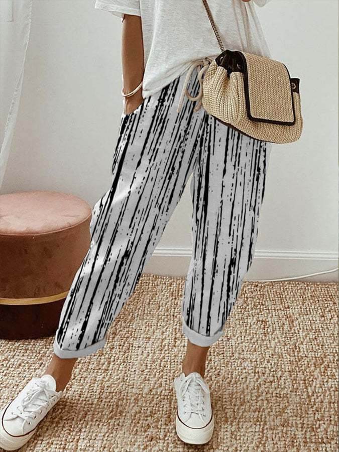 Women's Fashion Casual Drawstring Pocket Floral Floral Print Casual Jumpsuit - MYLUXURY LANE ENTERPRISE