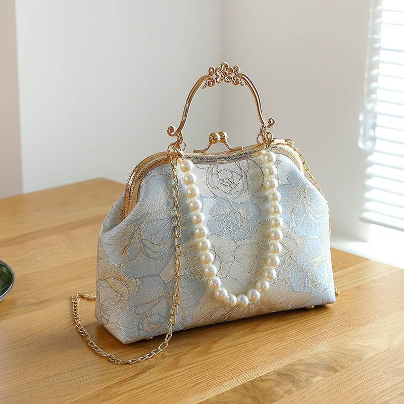Women's Large-capacity Lace Clip Shoulder Handbag - MYLUXURY LANE ENTERPRISE