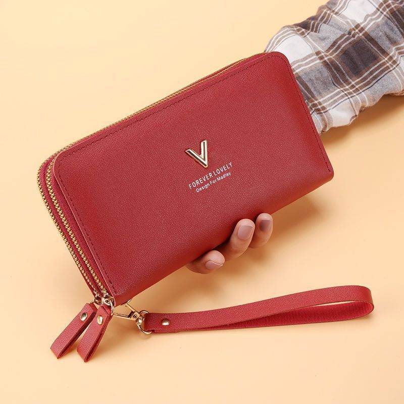 Women's Handbag Long Double Layer Zipper Large Capacity - MYLUXURY LANE ENTERPRISE