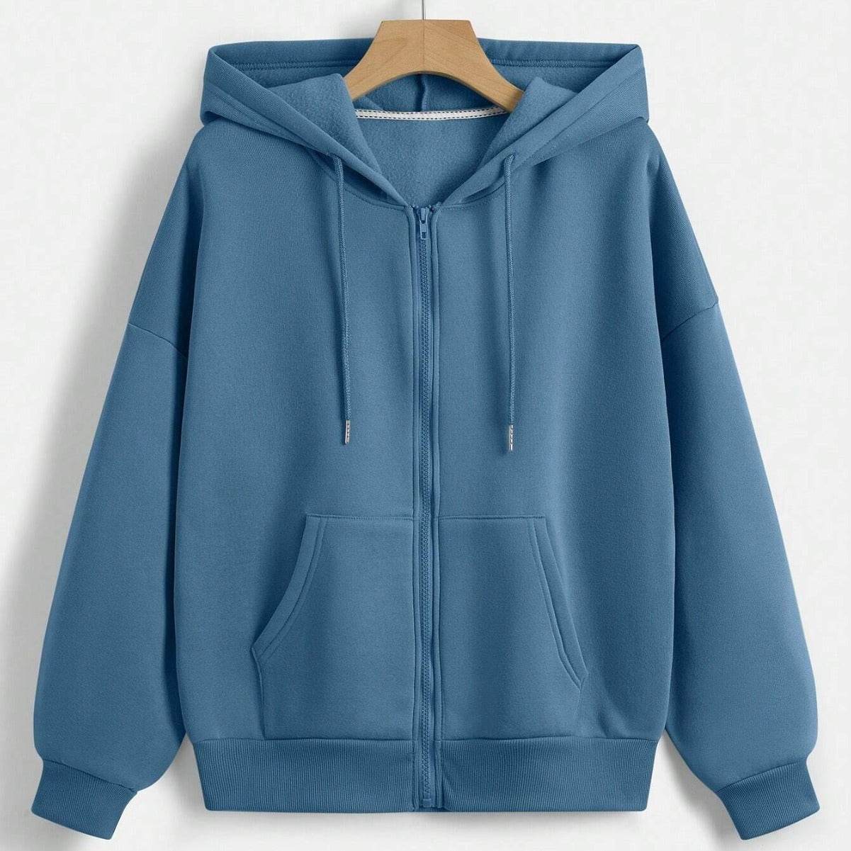 New Outdoor Drawstring Hoodie Zipper Pocket Casual Sweatshirt - MYLUXURY LANE ENTERPRISE