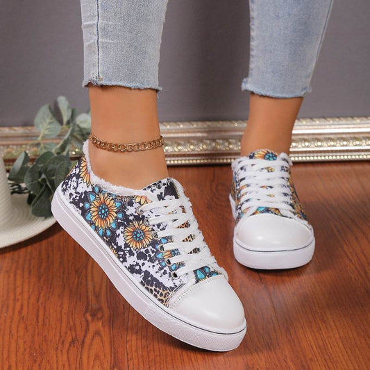 Versatile Flat Bottomed Student Lace Up Canvas Shoes - MYLUXURY LANE ENTERPRISE
